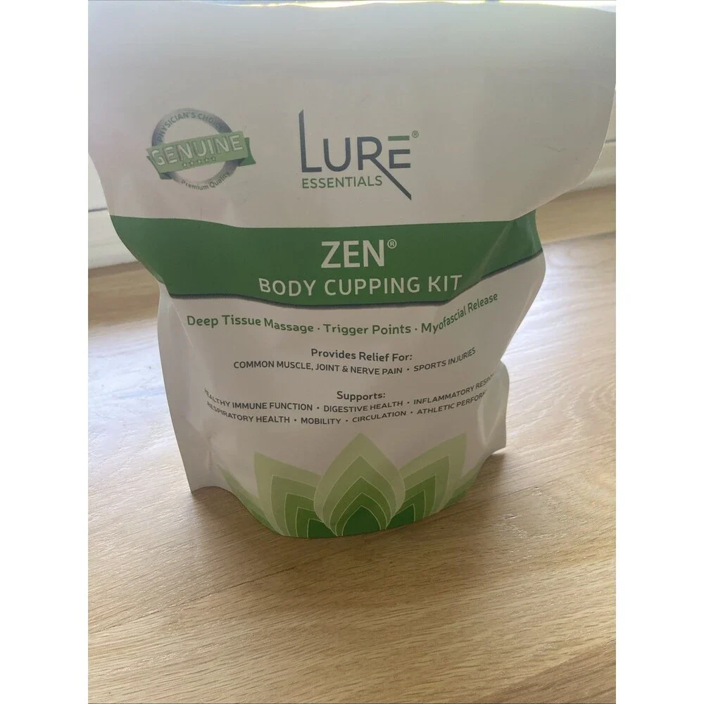 Lure Essentials Zen Body Cupping Kit- 6 Piece Set- For Muscle Nerve Joint Pain